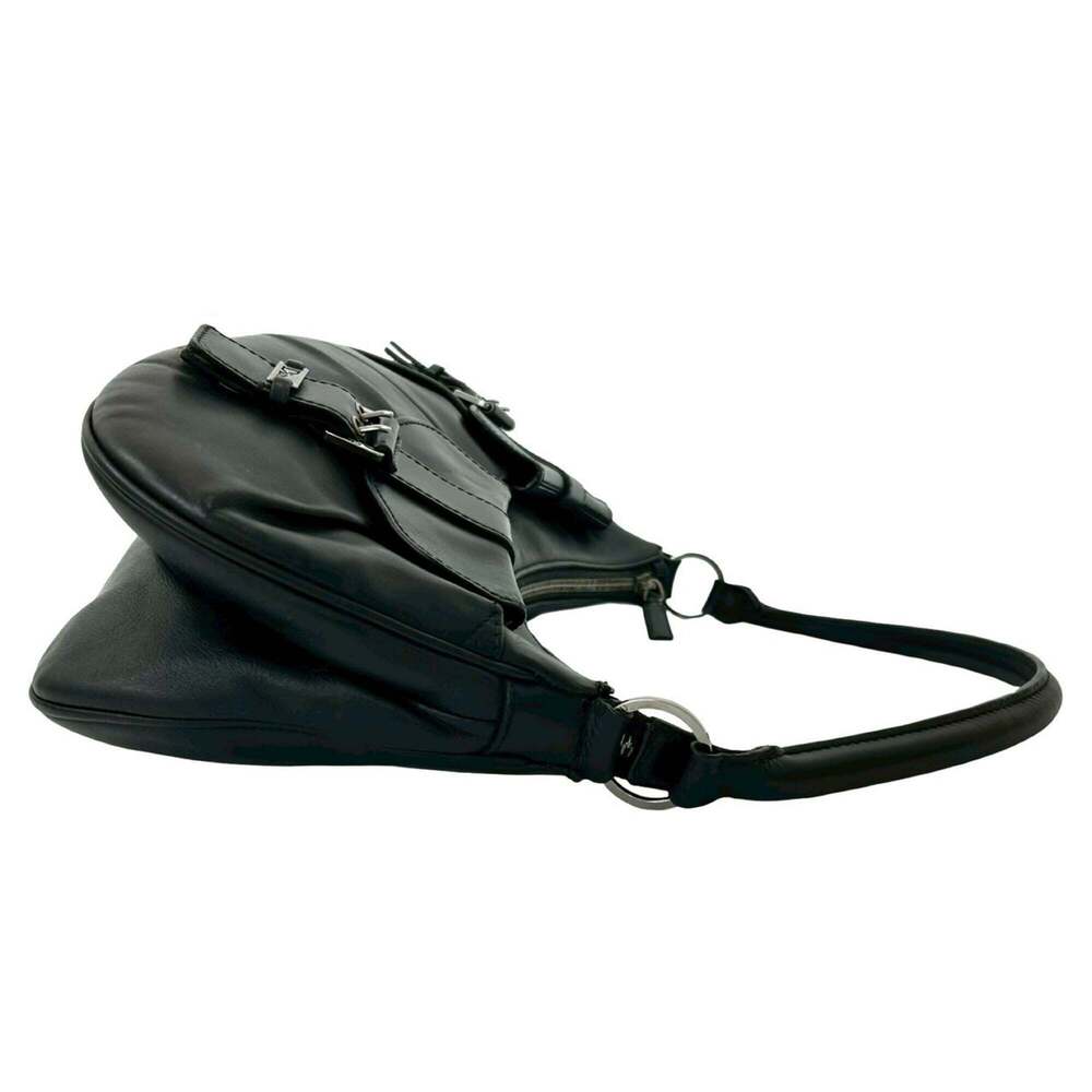 CHRISTIAN DIOR Black Leather Shoulder Bag - Picture 6 of 10